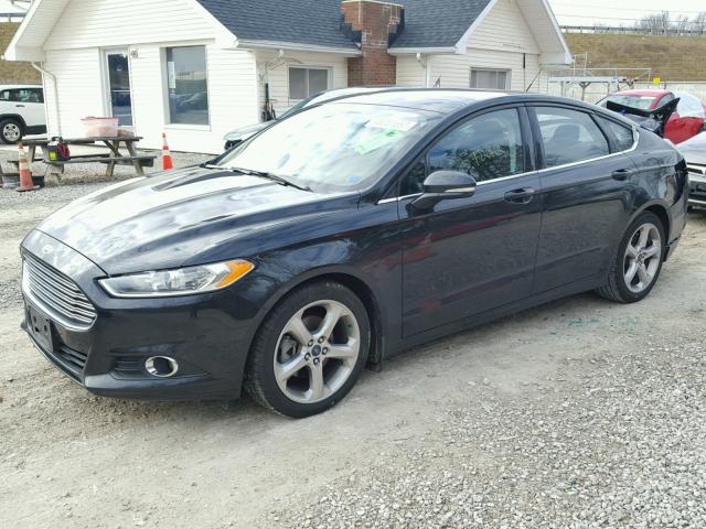 3FA6P0H76FR276253 - 2015 FORD FUSION SE BLACK photo 2