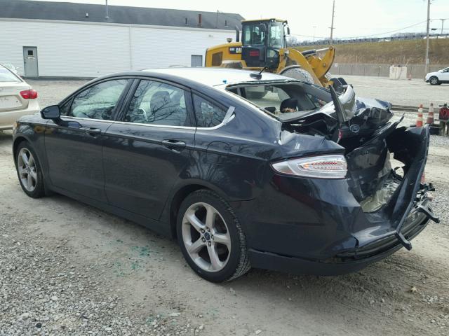 3FA6P0H76FR276253 - 2015 FORD FUSION SE BLACK photo 3