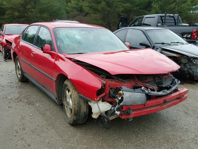 2G1WF52E249358011 - 2004 CHEVROLET IMPALA RED photo 1