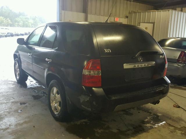 2HNYD18253H553000 - 2003 ACURA MDX BLACK photo 3