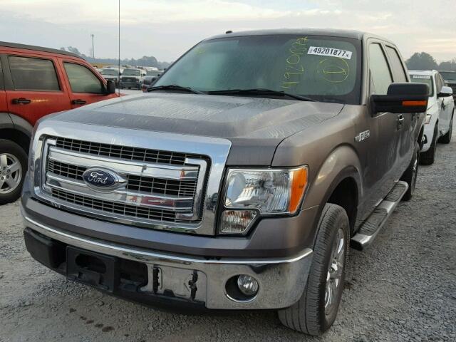 1FTEW1CM8DKE86656 - 2013 FORD F150 SUPER GRAY photo 2