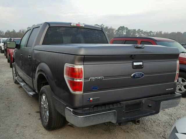 1FTEW1CM8DKE86656 - 2013 FORD F150 SUPER GRAY photo 3