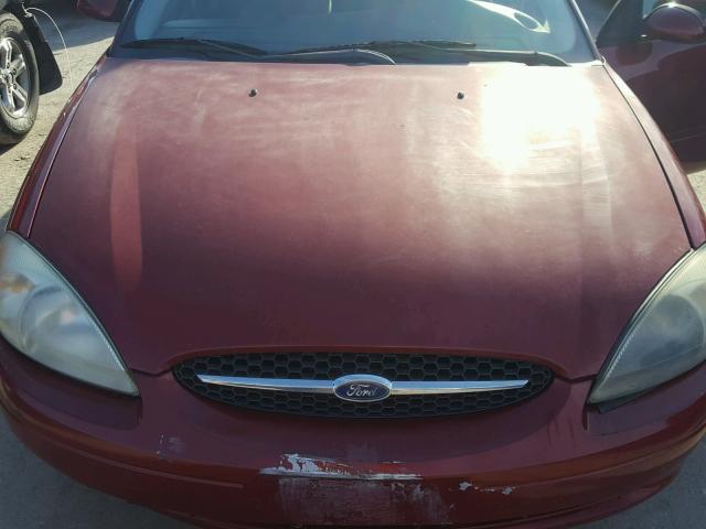 1FAFP55S72A126128 - 2002 FORD TAURUS SES MAROON photo 7