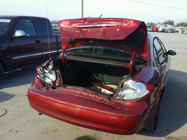1FAFP55S72A126128 - 2002 FORD TAURUS SES MAROON photo 9