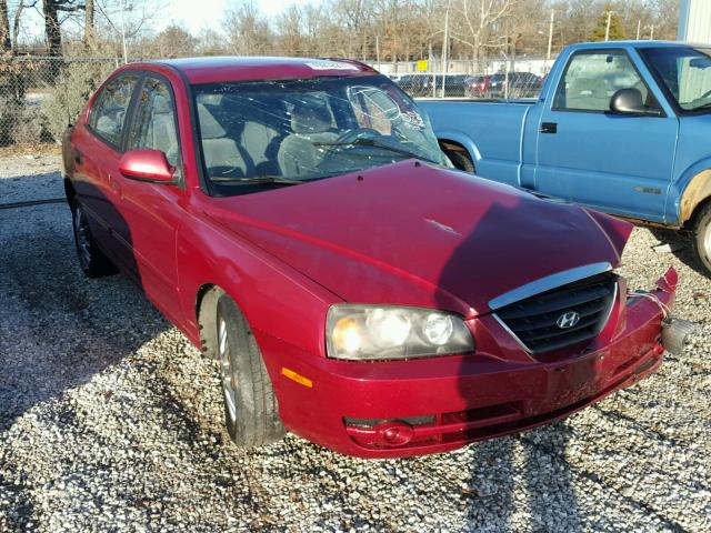 KMHDN46D35U057986 - 2005 HYUNDAI ELANTRA GL RED photo 1