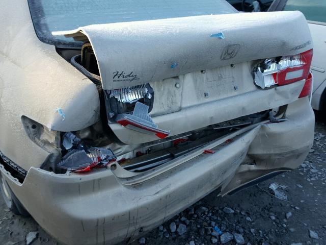 1HGCM56825A010639 - 2005 HONDA ACCORD EX TAN photo 9