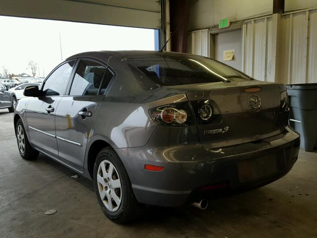 JM1BK32F871660362 - 2007 MAZDA 3 I GRAY photo 3