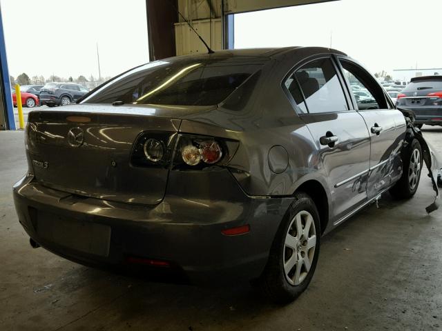 JM1BK32F871660362 - 2007 MAZDA 3 I GRAY photo 4