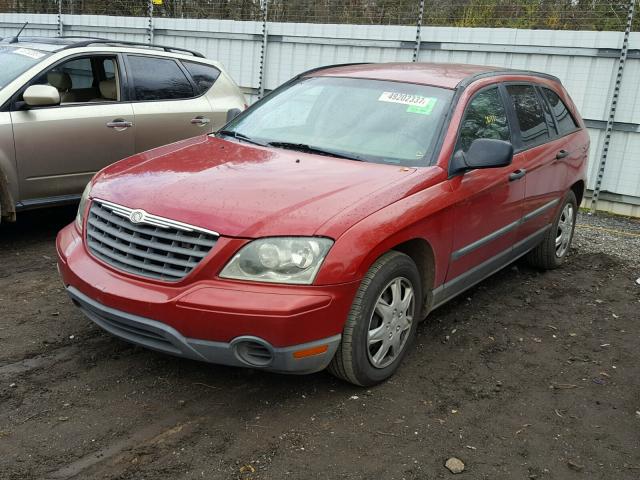 2A4GM48496R648804 - 2006 CHRYSLER PACIFICA RED photo 2