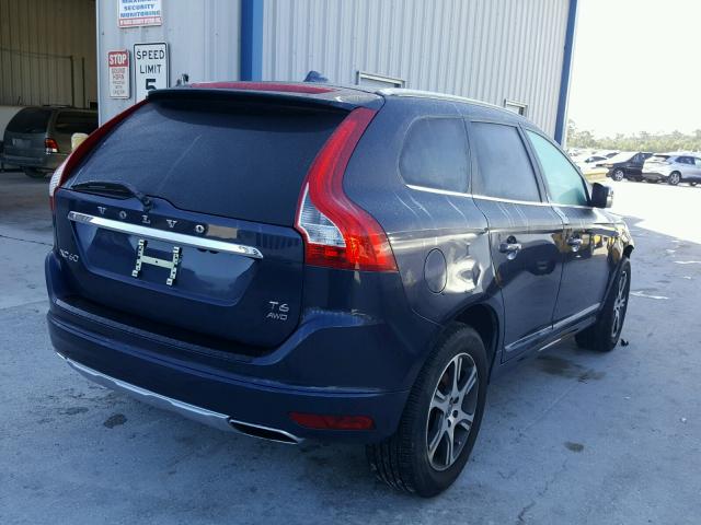 YV4902DZ2E2502206 - 2014 VOLVO XC60 T6 BLUE photo 4