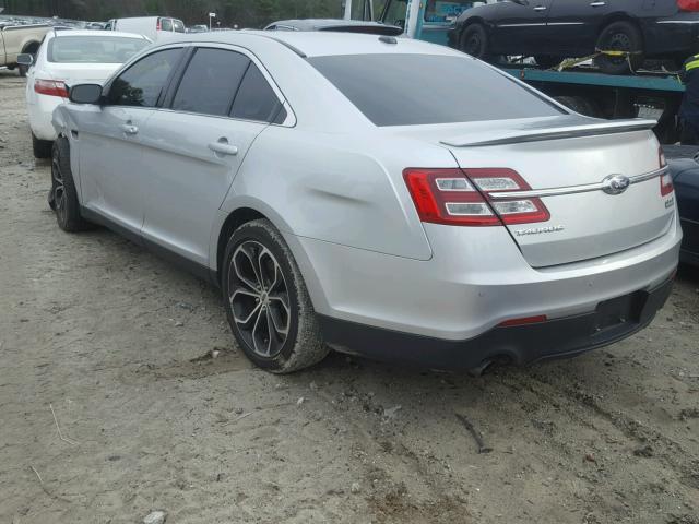 1FAHP2KT6GG107739 - 2016 FORD TAURUS SHO SILVER photo 3