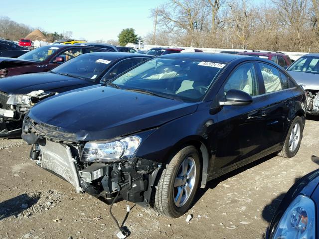 1G1PC5SB9F7257913 - 2015 CHEVROLET CRUZE LT BLACK photo 2