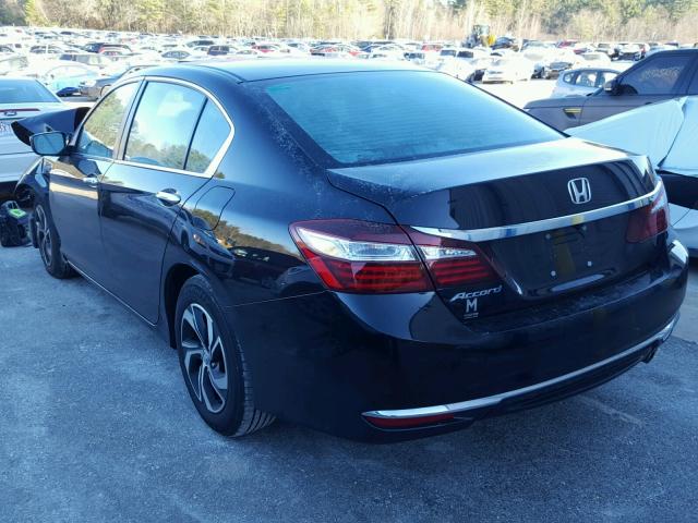 1HGCR2F36GA164648 - 2016 HONDA ACCORD LX BLACK photo 3