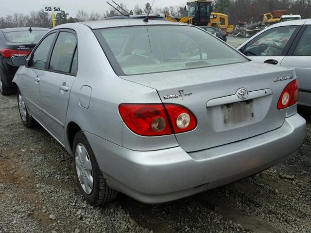 1NXBR32E26Z695152 - 2006 TOYOTA COROLLA CE SILVER photo 3