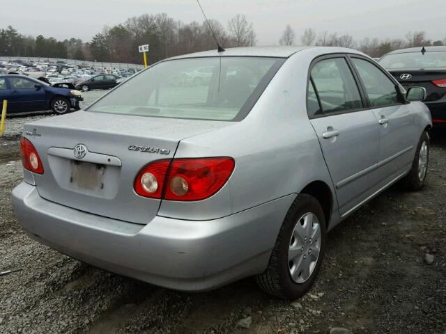 1NXBR32E26Z695152 - 2006 TOYOTA COROLLA CE SILVER photo 4