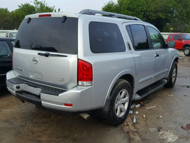 5N1BA08D08N623271 - 2008 NISSAN ARMADA SE SILVER photo 4