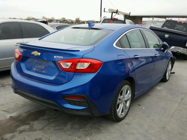 1G1BG5SM9G7318467 - 2016 CHEVROLET CRUZE PREM BLUE photo 4