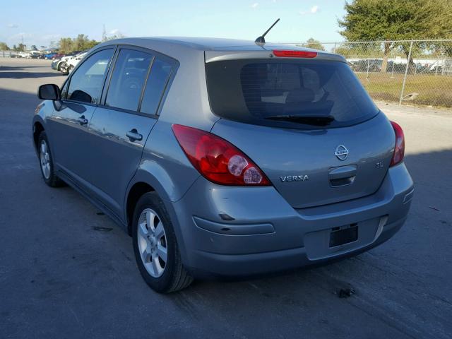 3N1BC13E79L371382 - 2009 NISSAN VERSA S GRAY photo 3