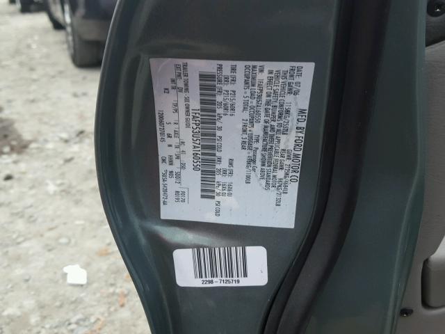 1FAFP53U57A160550 - 2007 FORD TAURUS SE TURQUOISE photo 10