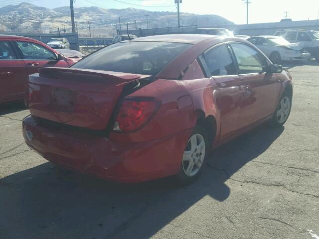 1G8AM15F67Z135401 - 2007 SATURN ION LEVEL RED photo 4