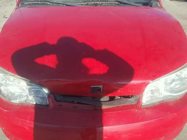 1G8AM15F67Z135401 - 2007 SATURN ION LEVEL RED photo 7
