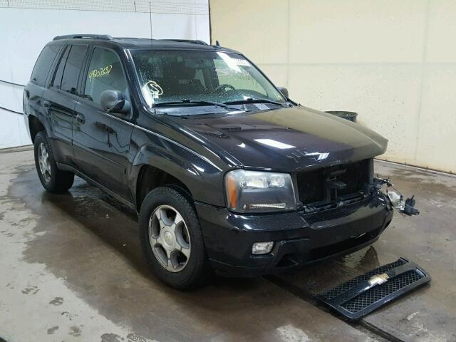 1GNDS13S082180747 - 2008 CHEVROLET TRAILBLAZE BLACK photo 1