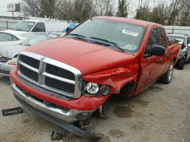 1D7HU18D74J147331 - 2004 DODGE RAM 1500 S RED photo 2