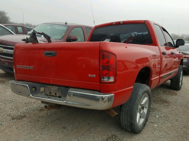 1D7HU18D74J147331 - 2004 DODGE RAM 1500 S RED photo 4