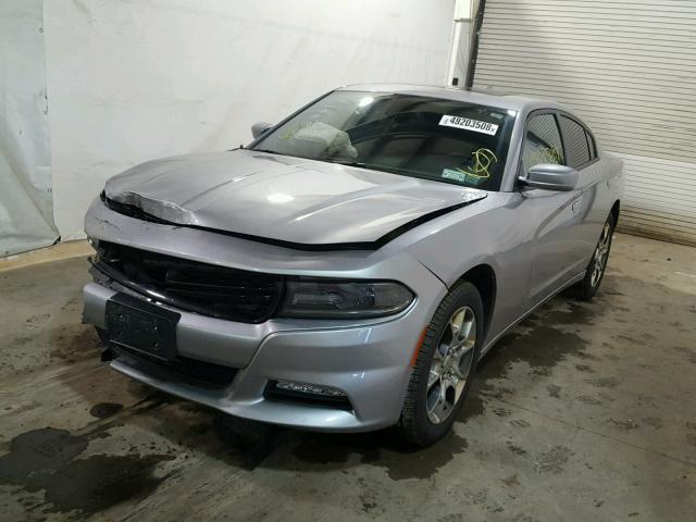 2C3CDXJG3FH779246 - 2015 DODGE CHARGER SX SILVER photo 2