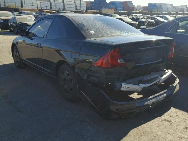 1HGEM22992L078958 - 2002 HONDA CIVIC EX BLACK photo 3