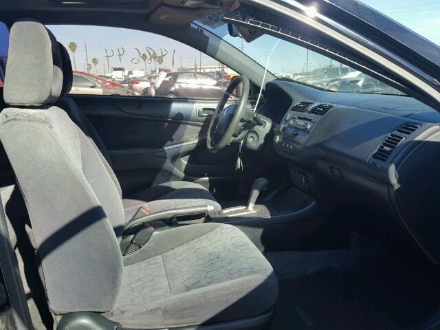 1HGEM22992L078958 - 2002 HONDA CIVIC EX BLACK photo 5
