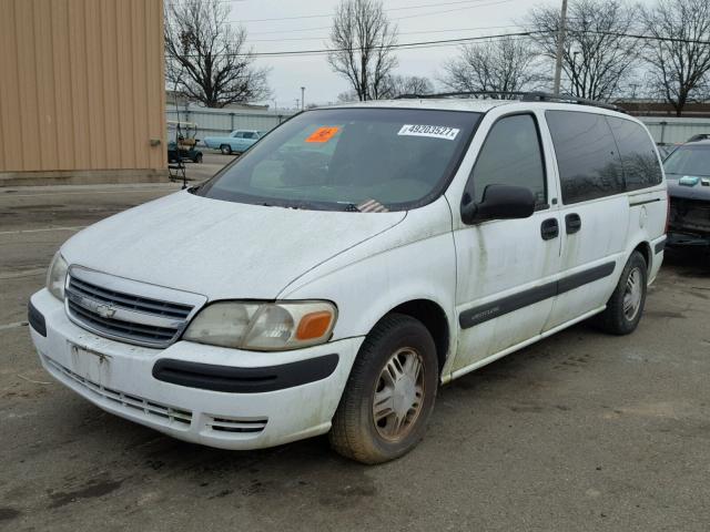 1GNDX03E43D208181 - 2003 CHEVROLET VENTURE WHITE photo 2