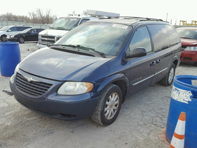 2C4GT54LX1R189092 - 2001 CHRYSLER TOWN & COU 蓝色 照片 2