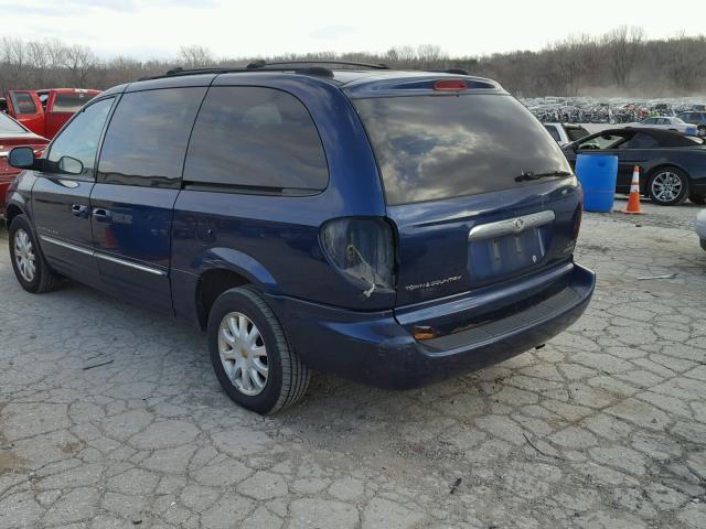 2C4GT54LX1R189092 - 2001 CHRYSLER TOWN & COU 蓝色 照片 3