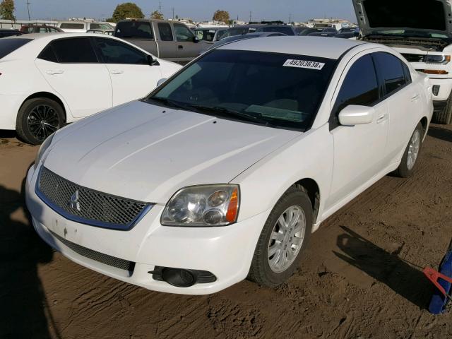 4A32B2FF0CE019274 - 2012 MITSUBISHI GALANT FE WHITE photo 2