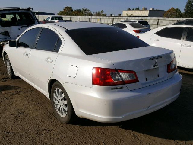 4A32B2FF0CE019274 - 2012 MITSUBISHI GALANT FE WHITE photo 3