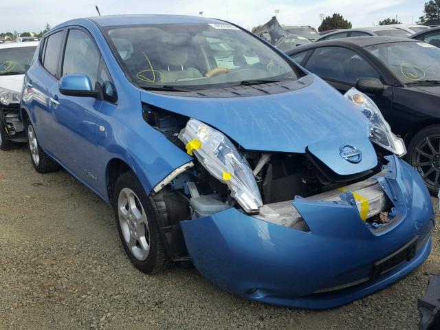 JN1AZ0CP1BT005215 - 2011 NISSAN LEAF SV BLUE photo 1