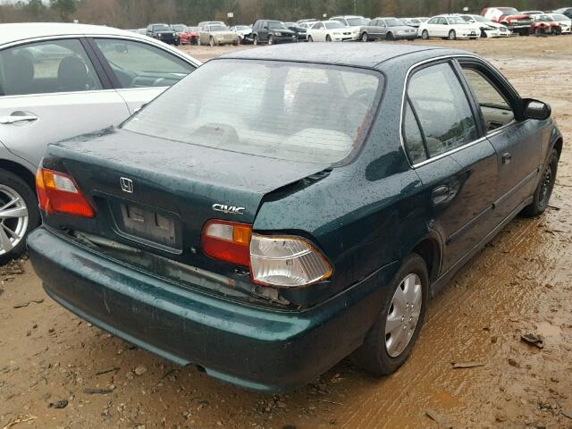 JHMEJ6674YS004920 - 2000 HONDA CIVIC LX GREEN photo 4