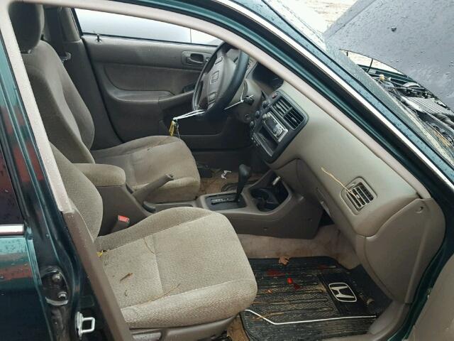 JHMEJ6674YS004920 - 2000 HONDA CIVIC LX GREEN photo 5