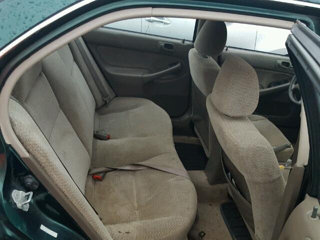 JHMEJ6674YS004920 - 2000 HONDA CIVIC LX GREEN photo 6