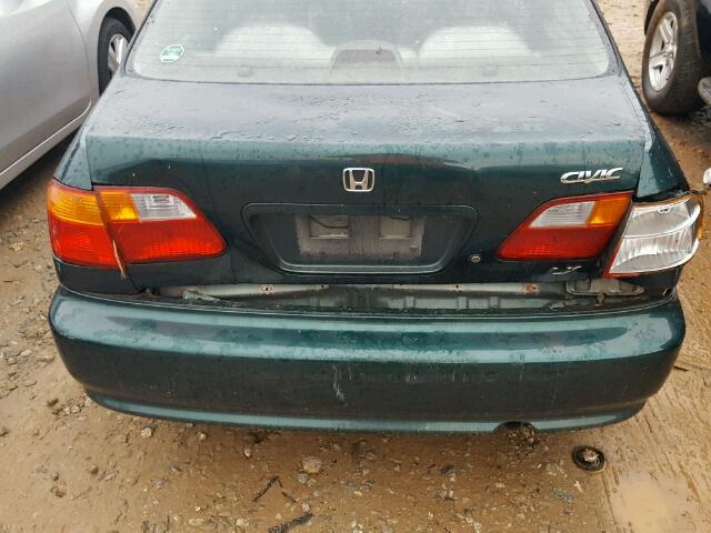 JHMEJ6674YS004920 - 2000 HONDA CIVIC LX GREEN photo 9