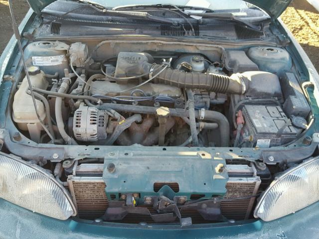 1G1JC5248X7207979 - 1999 CHEVROLET CAVALIER GREEN photo 7