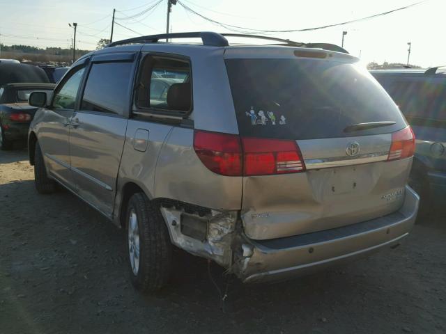 5TDBA22C54S002094 - 2004 TOYOTA SIENNA XLE GRAY photo 3