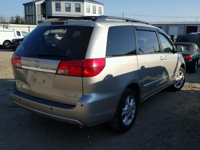 5TDBA22C54S002094 - 2004 TOYOTA SIENNA XLE GRAY photo 4