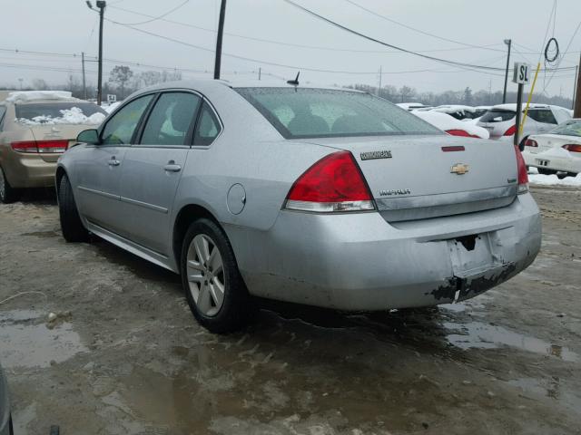 2G1WA5EK0B1212279 - 2011 CHEVROLET IMPALA LS SILVER photo 3