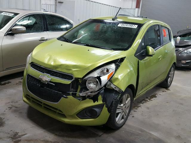 KL8CA6S97DC577923 - 2013 CHEVROLET SPARK LS GREEN photo 2