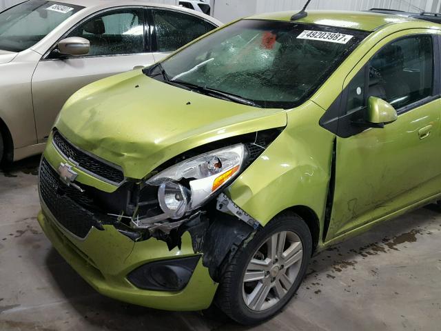 KL8CA6S97DC577923 - 2013 CHEVROLET SPARK LS GREEN photo 9