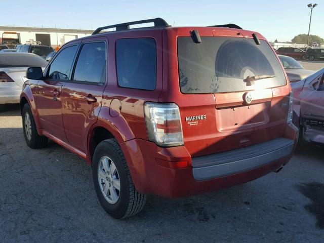 4M2CN8BGXBKJ06822 - 2011 MERCURY MARINER RED photo 3