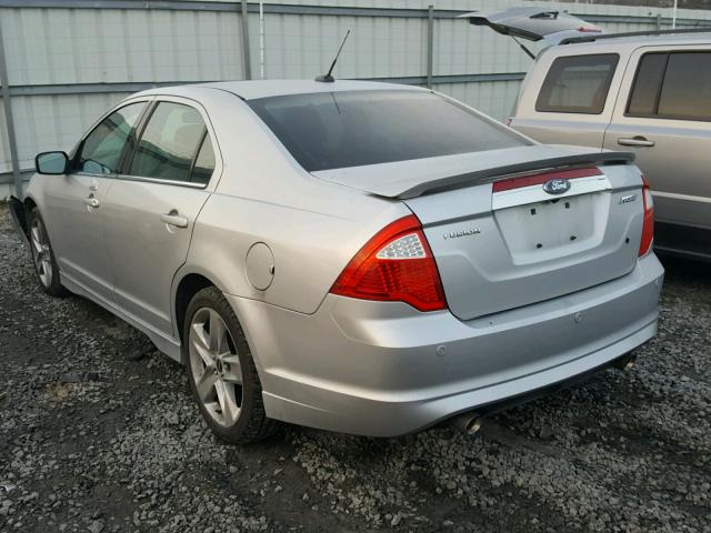 3FAHP0KC2AR420114 - 2010 FORD FUSION SPO SILVER photo 3