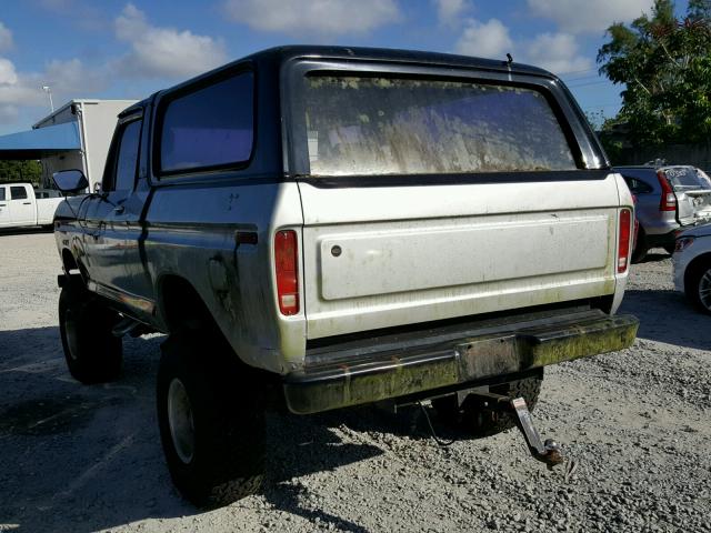 U15HLEC3418 - 1979 FORD BRONCO BLACK photo 3